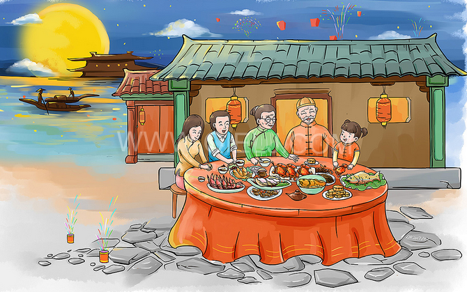 賞中秋圓月享美好時光，企鵝糧油機械祝您中秋團圓快樂(圖2)
